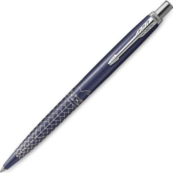Parker 2198196, Klips, Uttrykkbar kulepenn med hengefeste, Blå, 1 stykker, Medium