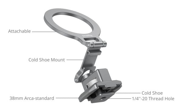 SmallRig 5339, Kylmän kengän asennus