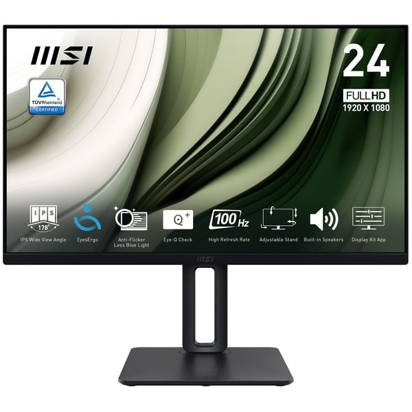 MSI Pro MP245PG, 60,5 cm (23,8"), 1920 x 1080 pikseliä, Full HD, LCD, 4 ms, musta