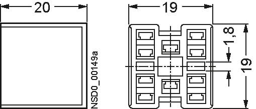 Siemens 3SB2908-8AD Kompletstik 1 stk