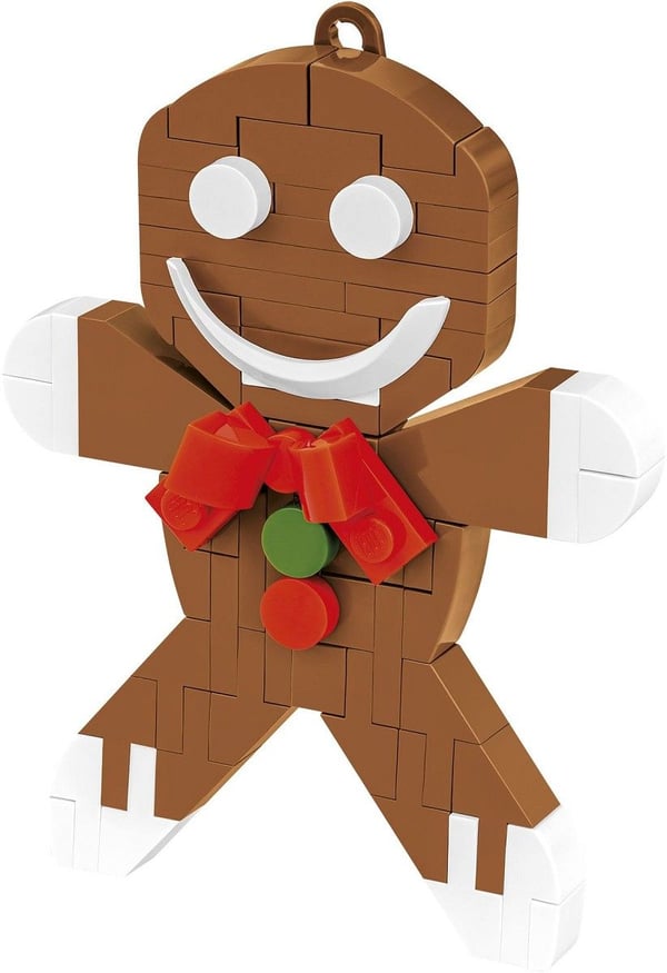 Cobi juletrepynt laget av blokker - Gingerbread Man