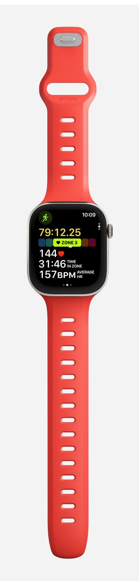 Nomad Tempo Band, Band, SmartWatch, Rød, Apple, 45mm / 46mm, Gummi