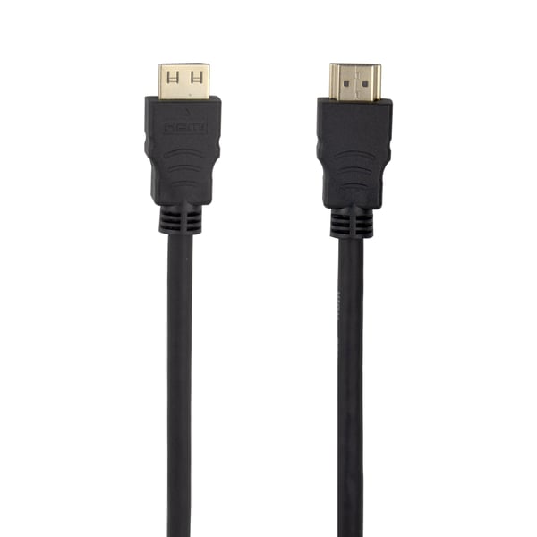 DELTACO - High Speed - HDMI-kabel med Ethernet - HDMI hann lås til HDMI hann lås - 5 m - svart - 4 K 30 Hz (3840 x 2160) støtte, fleksibel