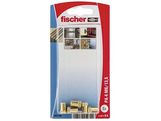 Fischer 503785, Trubbig skruv, Trä, CE, 5 styck