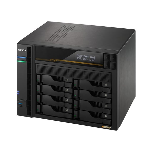 Asustor Lockerstor 8 Gen3 AS6808T 8-paikkainen (90-AS6808T00-MF30)