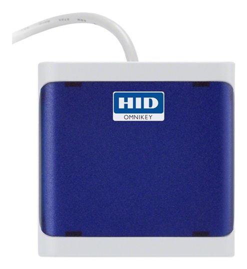 HID OMNIKEY 5022 - SMART-kortläsare - USB 2.0 - mörkblå, ljusgrå