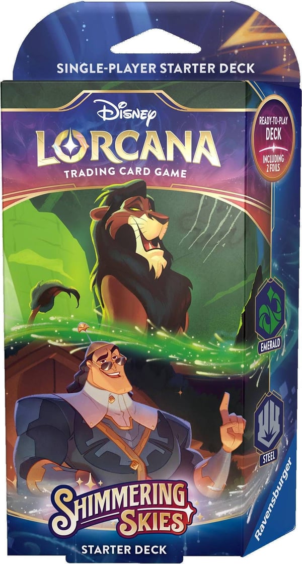 Ravensburger Disney Lorcana Scar & Kronk startdekk, 60 kort, engelsk utgave
