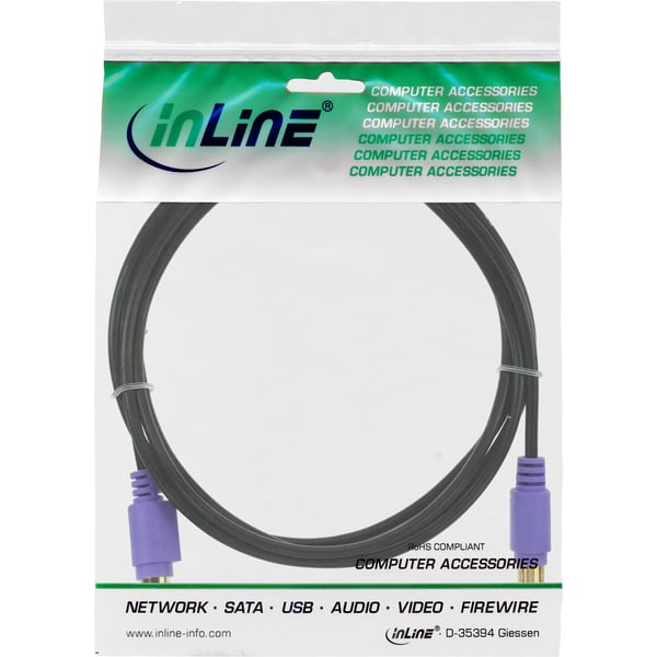 InLine 13342W, 2 m, Hanstik/Hunstik, svart