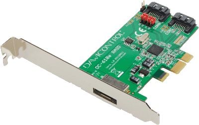Dawicontrol DC 610e RAID - Tallennusohjain (RAID) - 2-kanavainen - SATA 6Gb/s - matala profiili - RAID 0, 1, JBOD - PCIe 2.0 x1