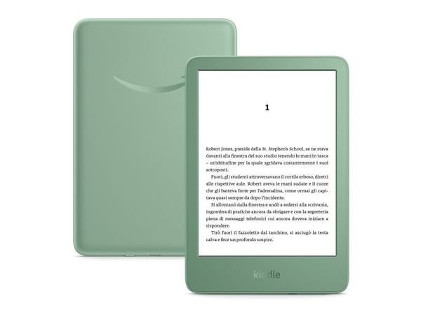 Amazon Kindle - 11. generasjon - eBook-leser - 16 GB - 6" monokrom - berøringsskjerm - Bluetooth, Wi-Fi - matcha-grønn - Lockscreen Ad-Supported