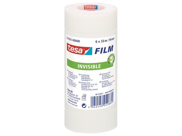 TESA 57333-00000-03, 33 m, Translucent, Polypropylen, 19 mm
