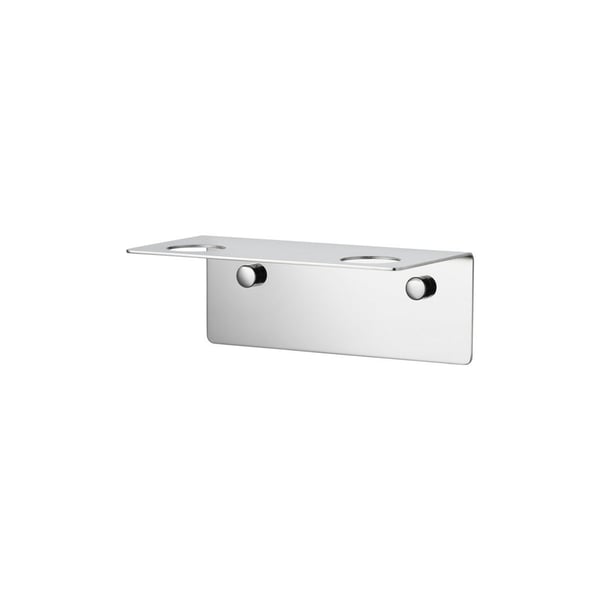 Såpeholder / veggmontert flaskekrok for 2 flasker, krom