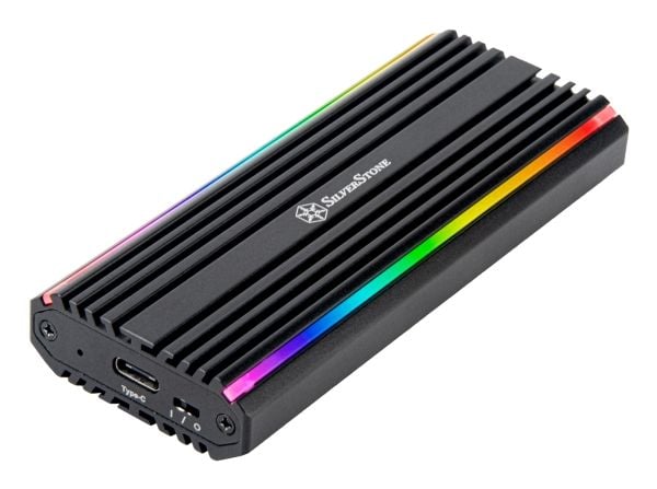 Silverstone MS13, SSD-kotelo, M.2, PCI Express 3.0, Sarjaankytketty SCSI, 10 Gbit/s, USB-liitettävyys, musta
