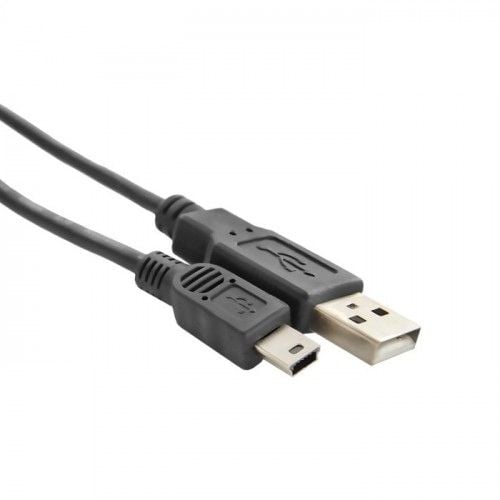 Qoltec USB-A - miniUSB-kabel 1,8 m svart (5901878523279)