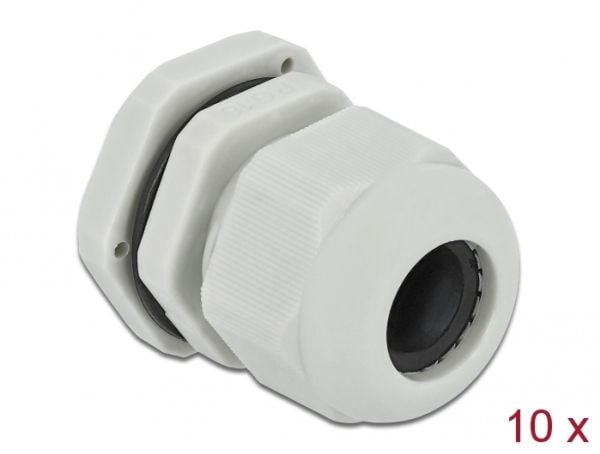 DeLOCK 60219, Harmaa, Muovi, 10 kpl, PG16, 1,4 cm, IP68