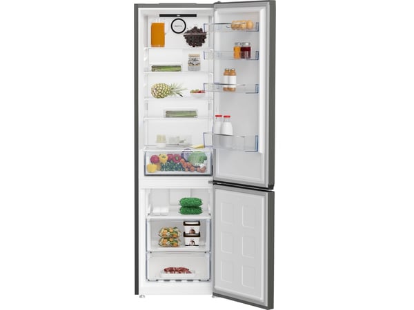 BEKO Jääkaappi B1RCNA404G, korkeus 203,5 cm, energialuokka E, NeoFrost, AeroFlow, harmaa