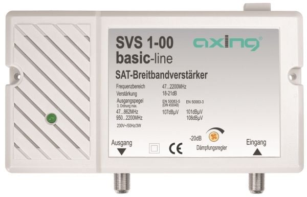 Axing SVS 1-00, 3 W, 0.047 - 0.826 GHz, 230 V, 50 Hz, 160 x 100 x 45 mm