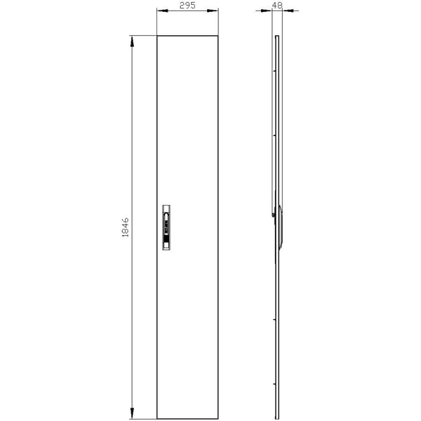 Siemens 8GK9513-8KK10 Varaus (B x K) 300 mm x 1950 mm Grå 1 stk (1 kpl)