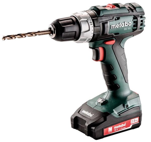 Metabo BS 18 L - Drill/driver - trådløs - 2 hastigheter - nøkkelfri borhylse 13 mm - 50 N·m - 2 batterier - 18 V