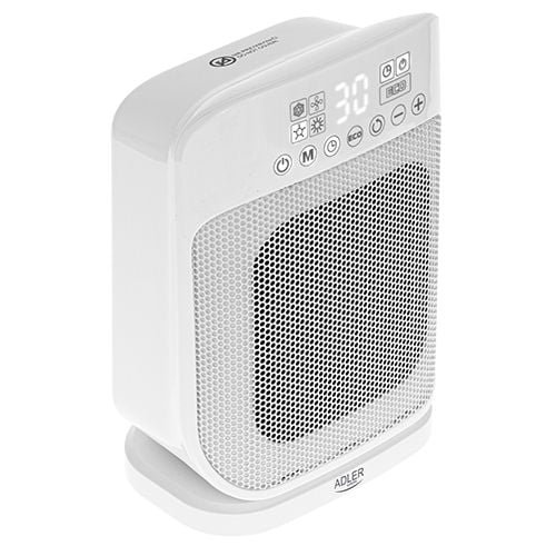 Adler AD 7728 Sähkökäyttöinen lämpötuuletin, Keraaminen, 45°, 24 h, 1,35 m, Sisätila