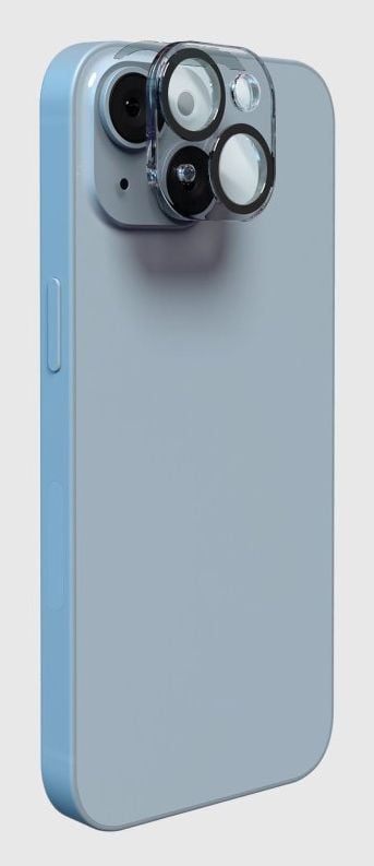 SBS TED3OCAMGLIP15, Apple, iPhone 15, iPhone 15 Plus, Slagbestandig, Sjokkresistent, Svart, Gjennomsiktig, 1 stykker