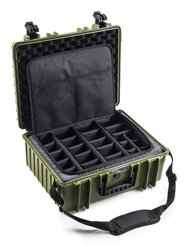 B&W Cases PP.326.TEX, Hårt fodral, Grön, Polyester, Polypropylen (PP), Monokromatiskt, 32,6 l, -30 - 80 ° C