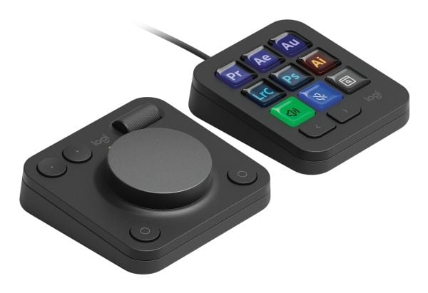 Logitech MX Creative Console näppäimistö ja säätöpyörä Bluetooth/USB, grafiitti