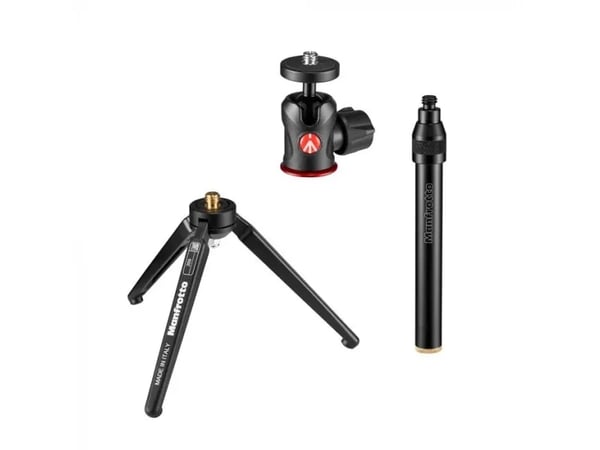 Manfrotto 209,492LONG-1, 3 jalkoja, Musta, 35,5 cm, 330 g