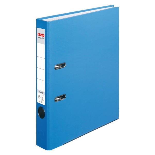Herlitz maX.file, A4, D-ring, Förvaring, Polypropylen (PP), Blå