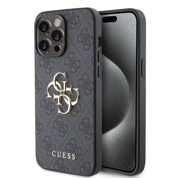 Veske Guess iPhone 15 Pro Max 4G stor metalllogo - fotosett
