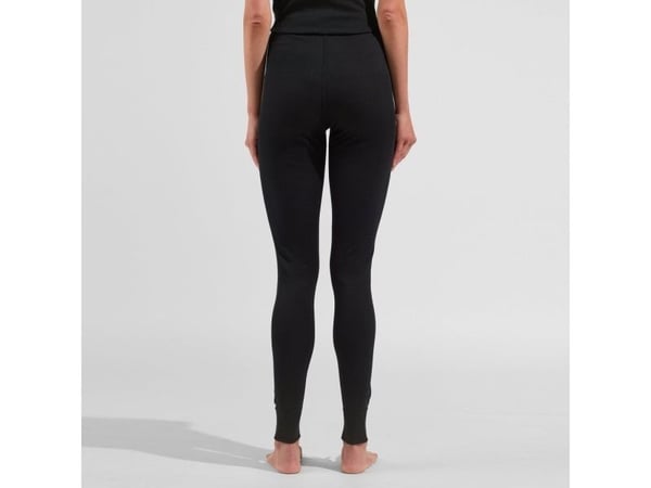 Odlo The Active Warm Base Layer Bottoms, Sweatpants, Skiing, Snowboarding, Walking, Hiking, Female, Black, Adult, Monochromatic