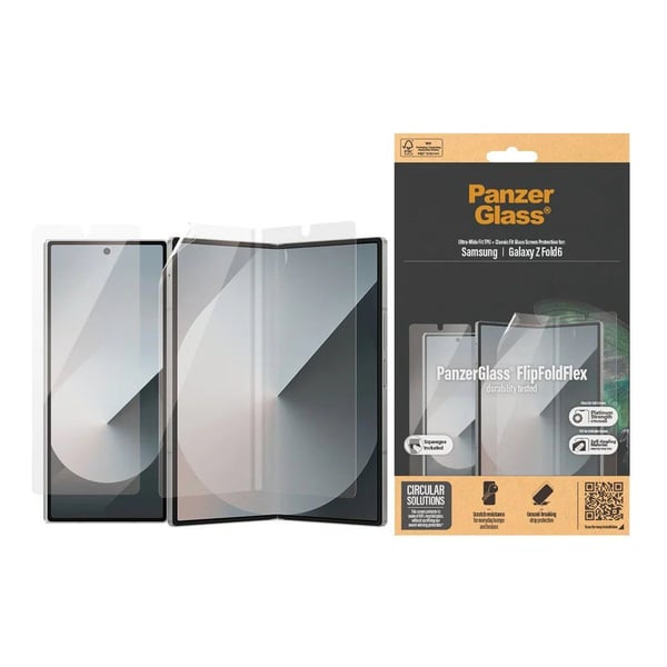 PanzerGlass - Skjermbeskyttelse for mobiltelefon - ultrabred passform - glass - for Samsung Galaxy Z Fold6