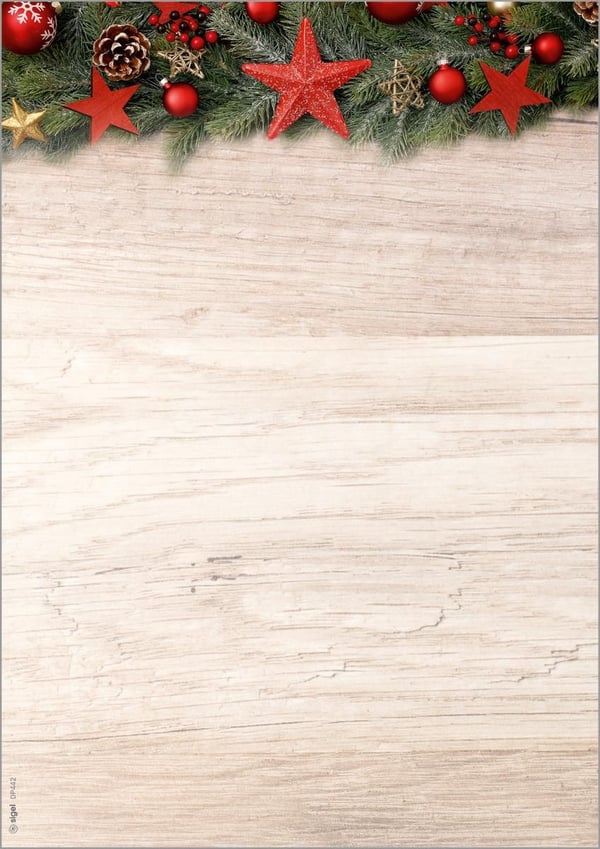 Sigel Joulupaperit Chalet Style motiivi DIN A4 90 g/m² 100 arkkia - 90 g/m² - A4 (DP442)