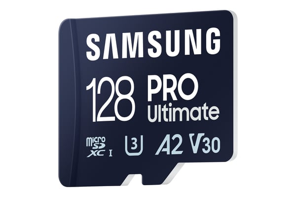 Samsung PRO Ultimate MB-MY128SA - Flashminnekort (SD-adapter inkludert) - 128 GB - A2 / Video Class V30 / UHS-I U3 - microSDXC UHS-I - blå