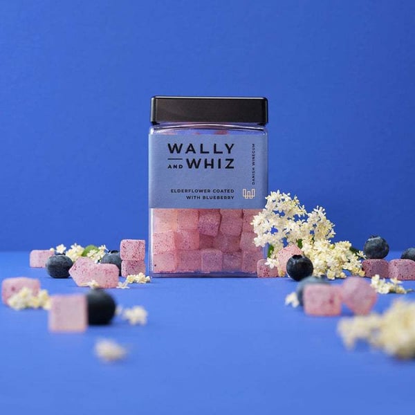 Wally And Whiz Hyldeblomst med Blåbær Cube 240g