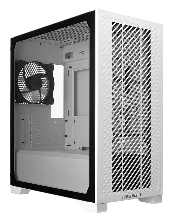 Cooler Master Elite 301 Lite -kotelo, micro-ATX, karkaistu lasikylki, valkoinen