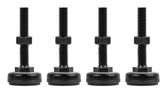 LANBERG M10 nivelleringsføtter for AK-1602-B rackskap, 4-pk