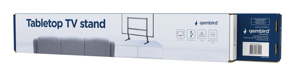 Gembird TVS-D90F-01, 114,3 cm (45"), 2,29 m (90"), 200 x 200 mm, 800 x 400 mm, Terästä, Musta