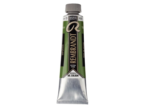 Rembrandt oljemaling tube, Sap Green 623