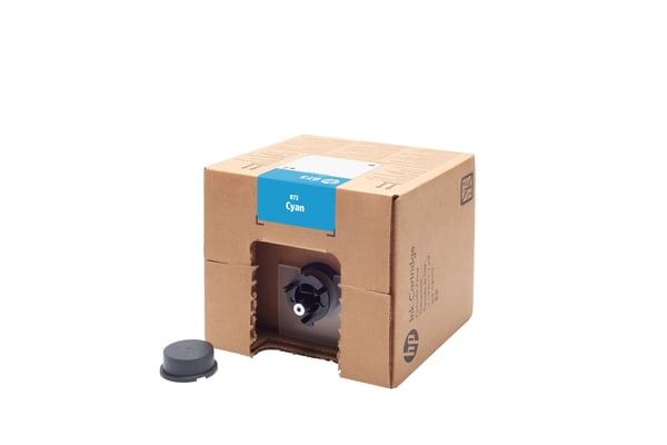 HP 873 3-liter Cyan Latex Ink Cartridge, HP Latex 800, 800 W Printers, Lämpömustesuihkutulostin, Syaani, 4UV85A, Kiina, Yhdysvallat, Singapore, 192 mm
