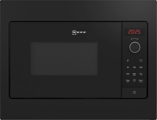 Neff N 30 HLAWG25S3 - Mikrobølgeovn - innebygd - 20 liter - 800 W - svart
