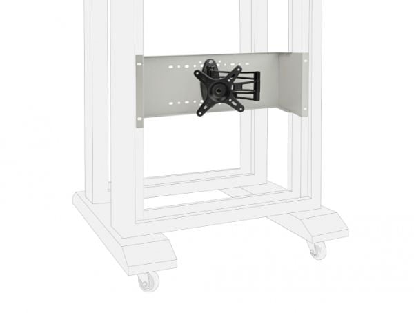DeLOCK 42640, Litteän näytön kiinnitysvarsi, Harmaa, 10 kg, 50 x 50,75 x 75,100 x 100, 482,6 mm, 142 mm