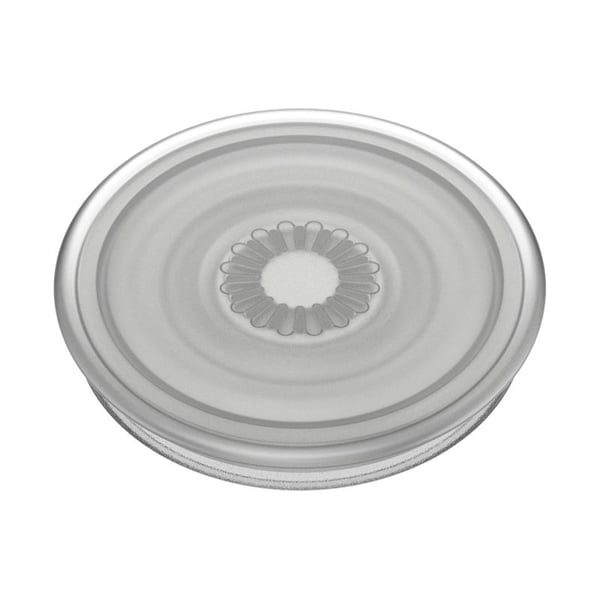 PopSockets PlantCore, Grepp, Grå, Translucent, Symmetriskt mönster, Universal, 1 styck, 38,8 mm