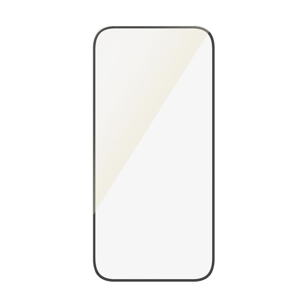 PanzerGlass Eyecare - Skjermbeskyttelse for mobiltelefon - ultrabred passform - glass - rammefarge svart - for Apple iPhone 16