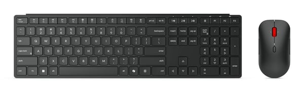 Lenovo 4X31S04848, Täysikokoinen (100 %), Langaton, RF Wireless + Bluetooth, musta, Sisältää hiiren