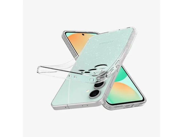 Spigen Liquid Crystal Glitter, Etui, Samsung, Galaxy S24 FE, 17 cm (6.7"), Sølv, Gjennomsiktig