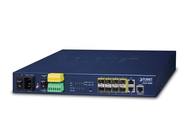 PLANET MGSD-10080F - Switch - Styrt - 8 x SFP + 2 x 10/100/1000 - stasjonær, rackmonterbar