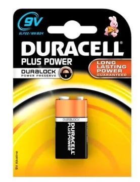Duracell Plus Power batteri, 6LR61, 9 V, 1 stk.