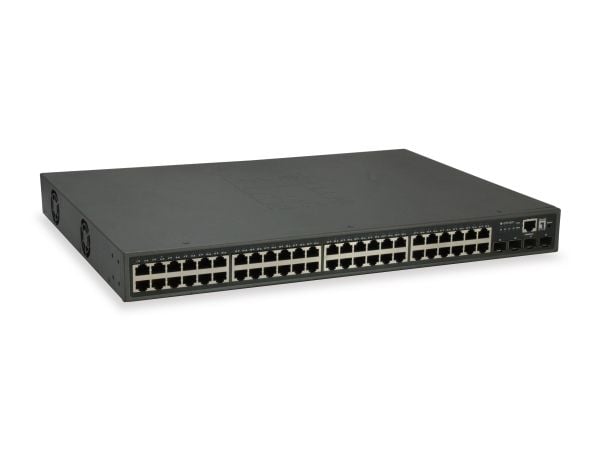 LevelOne GTP-5271 - Switch - L3 Lite - 48 x 10/100/1000 (PoE+) + 4 x 10 Gigabit SFP+ - rackmonterbar - PoE+ (400 W)