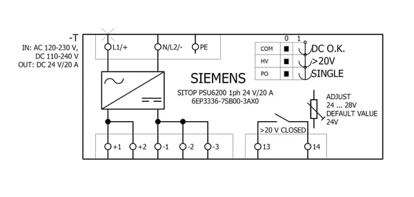 Siemens 6EP3336-7SB00-3AX0, 480 W, 217 mm, 83 mm, 1,65 kg, 186 mm, 70 mm